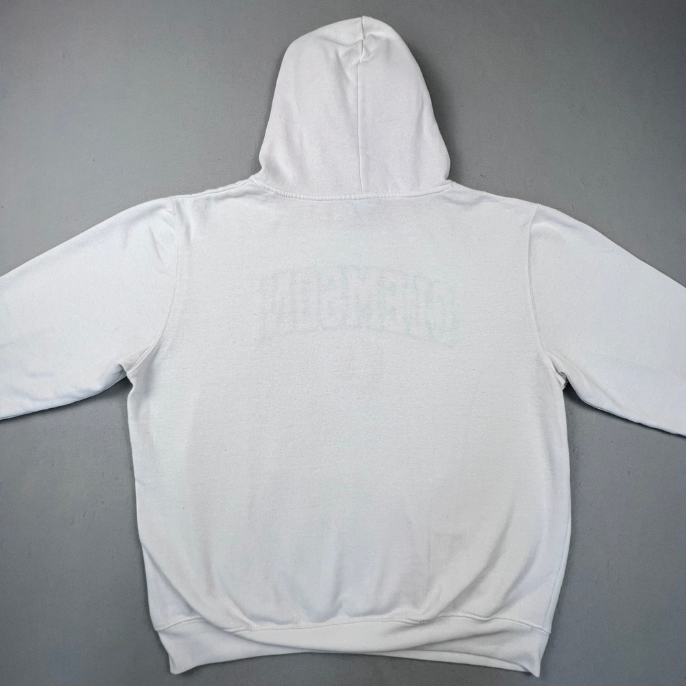Colosseum Clemson Tigers Hoodie Mens XXL White Orange Spellout Paw Pullover NCAA - Picture 13 of 13